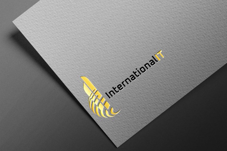 International IT Logo Golden With White-01